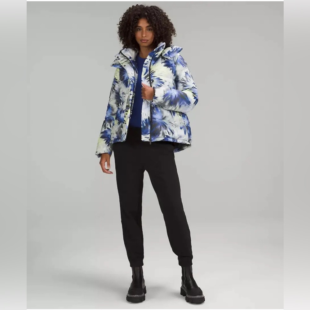 Lululemon Wunder Puff Jacket Chromatic Cloudscape Multi worn once size 12